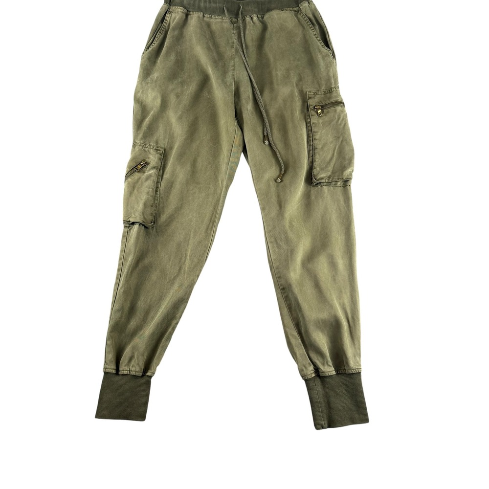 Young Fabulous & Broke Olive Green Cargo‎ Joggers XS Utility Zipper Pants